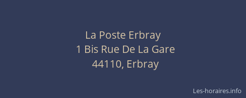 La Poste Erbray