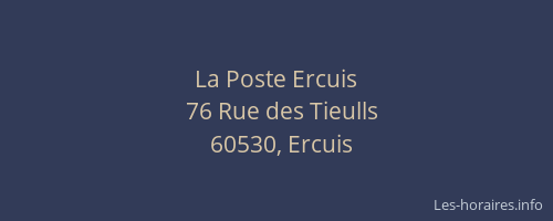 La Poste Ercuis