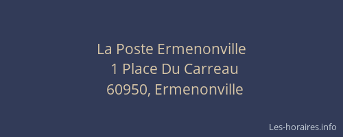 La Poste Ermenonville