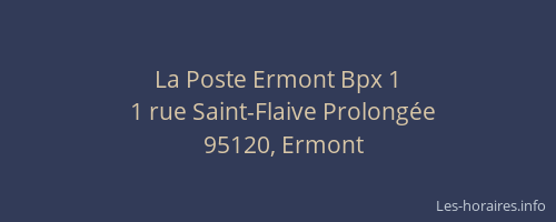 La Poste Ermont Bpx 1