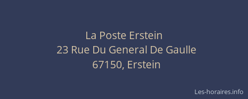 La Poste Erstein