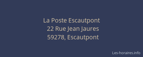La Poste Escautpont
