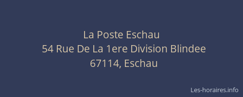 La Poste Eschau