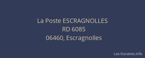 La Poste ESCRAGNOLLES