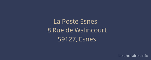 La Poste Esnes