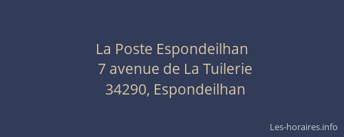 La Poste Espondeilhan