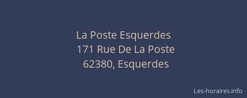 La Poste Esquerdes