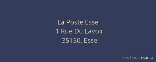 La Poste Esse