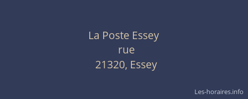 La Poste Essey