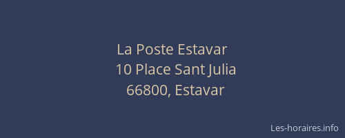 La Poste Estavar