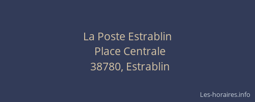 La Poste Estrablin