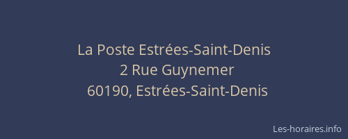 La Poste Estrées-Saint-Denis