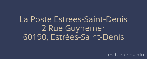 La Poste Estrées-Saint-Denis