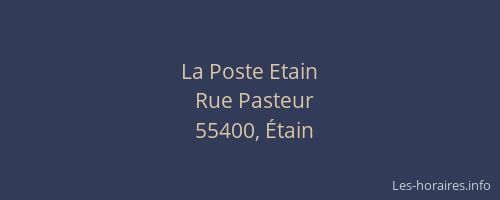 La Poste Etain
