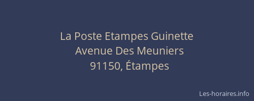 La Poste Etampes Guinette