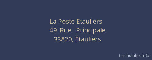 La Poste Etauliers