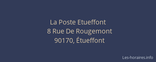 La Poste Etueffont