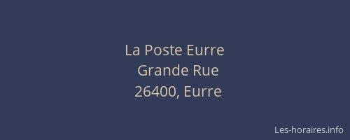 La Poste Eurre