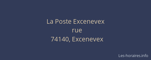 La Poste Excenevex