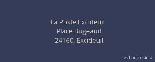 La Poste Excideuil
