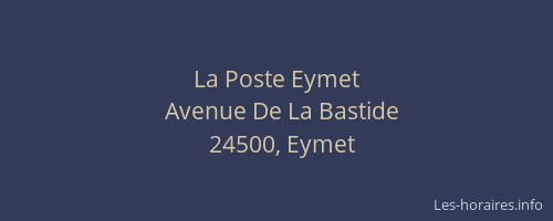 La Poste Eymet