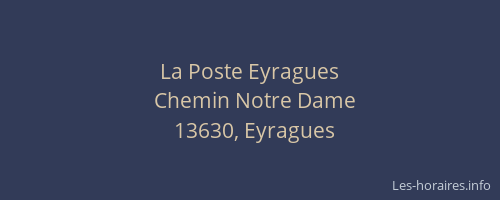La Poste Eyragues