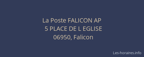 La Poste FALICON AP