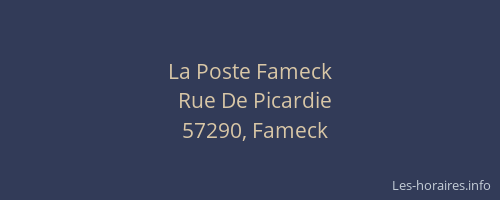 La Poste Fameck