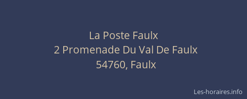 La Poste Faulx