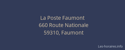 La Poste Faumont