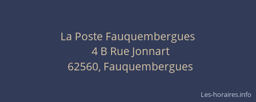La Poste Fauquembergues