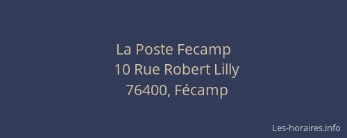 La Poste Fecamp