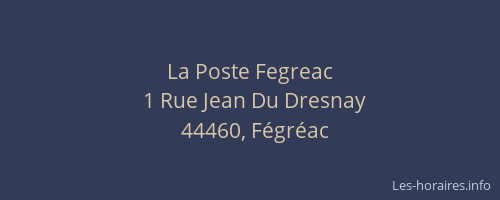 La Poste Fegreac