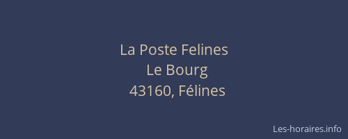 La Poste Felines