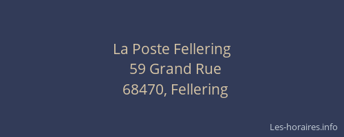 La Poste Fellering