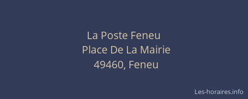 La Poste Feneu