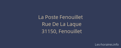 La Poste Fenouillet