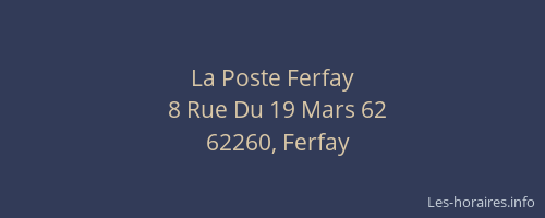 La Poste Ferfay