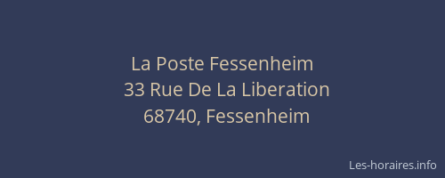 La Poste Fessenheim