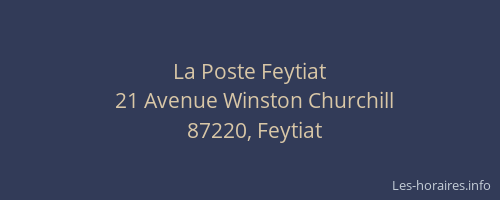 La Poste Feytiat