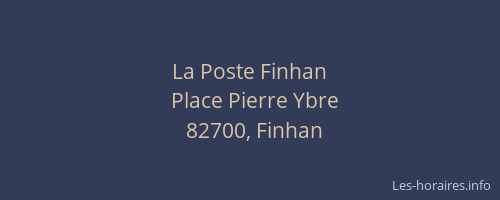 La Poste Finhan