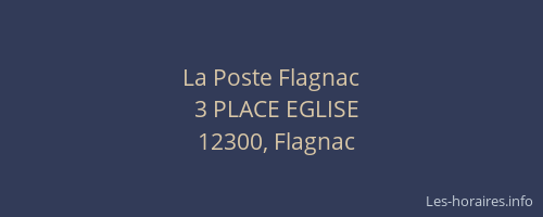 La Poste Flagnac