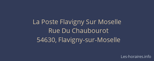 La Poste Flavigny Sur Moselle