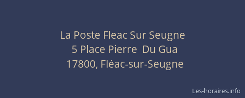 La Poste Fleac Sur Seugne