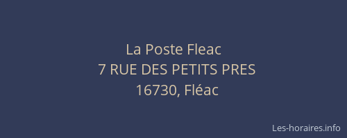 La Poste Fleac