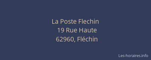 La Poste Flechin