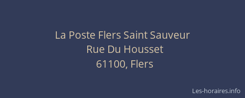 La Poste Flers Saint Sauveur