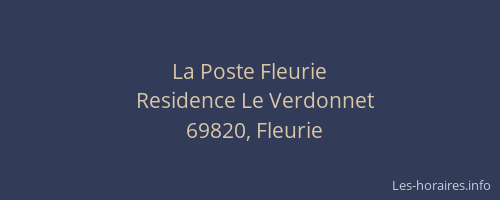 La Poste Fleurie