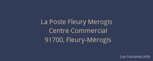 La Poste Fleury Merogis