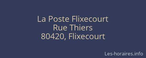 La Poste Flixecourt